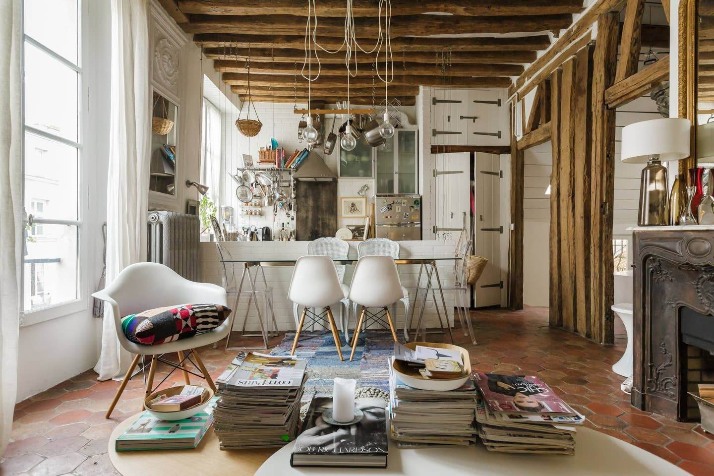 A Cozy Airbnb Apartment in an 18th-Century Building in Paris