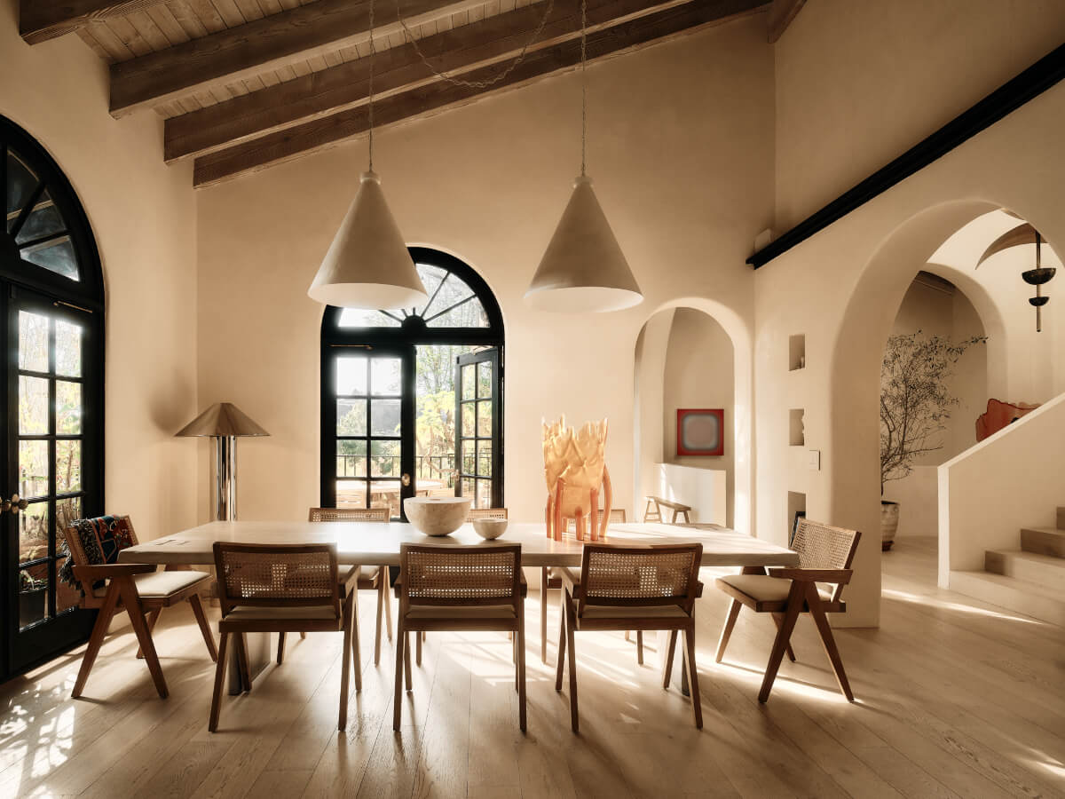 2 Tulum-Inspired Interiors in a Spanish Californian Home