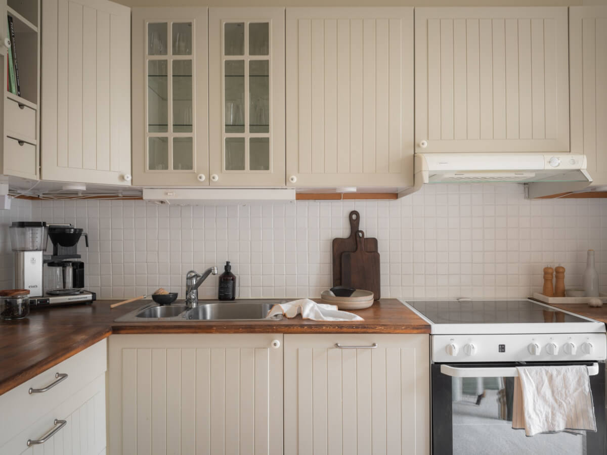classic kitchen wooden countertop