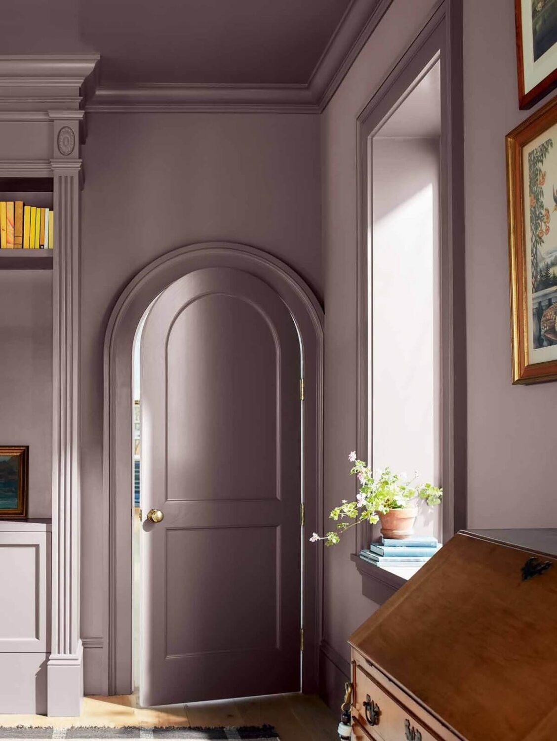 color drenched benjamin moore color of the year 2025 cinnamon slate nordroom