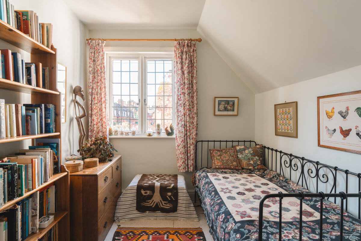 cottage bedroom patterns textiles