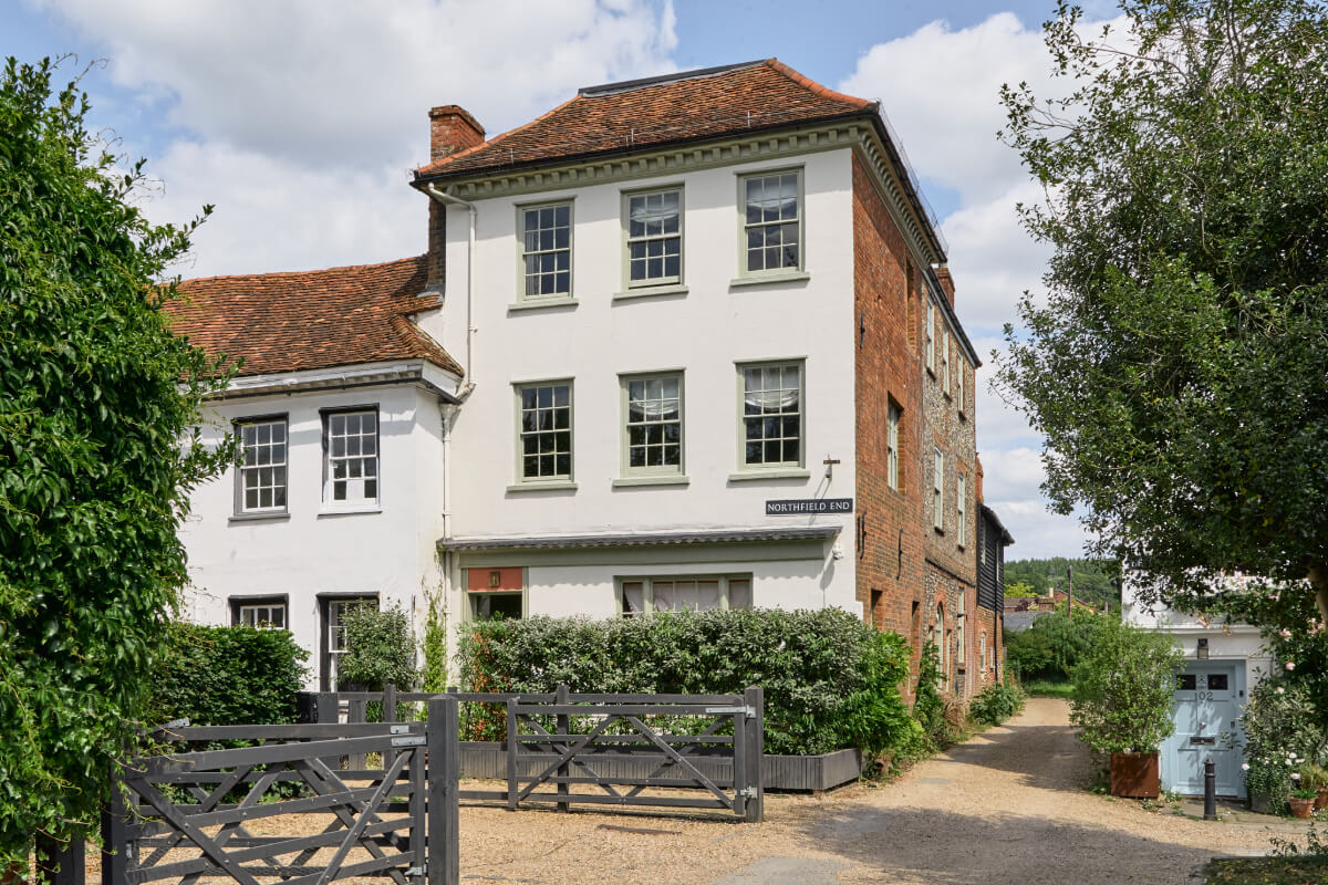exterior denmark house A Colorful Design-Led Georgian House in the Heart of Henley-on-Thames