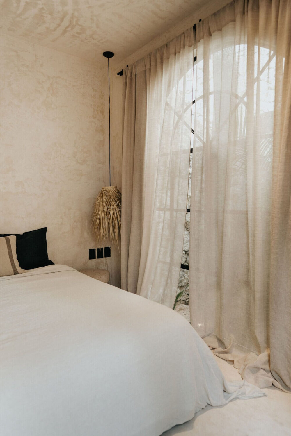 serene bedroom airbnb tulum