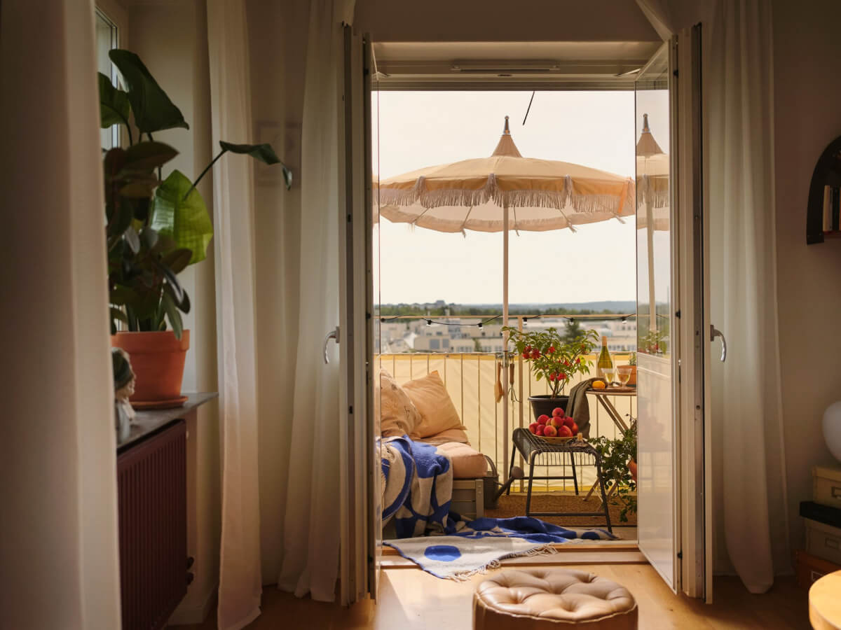 glass balcony doors