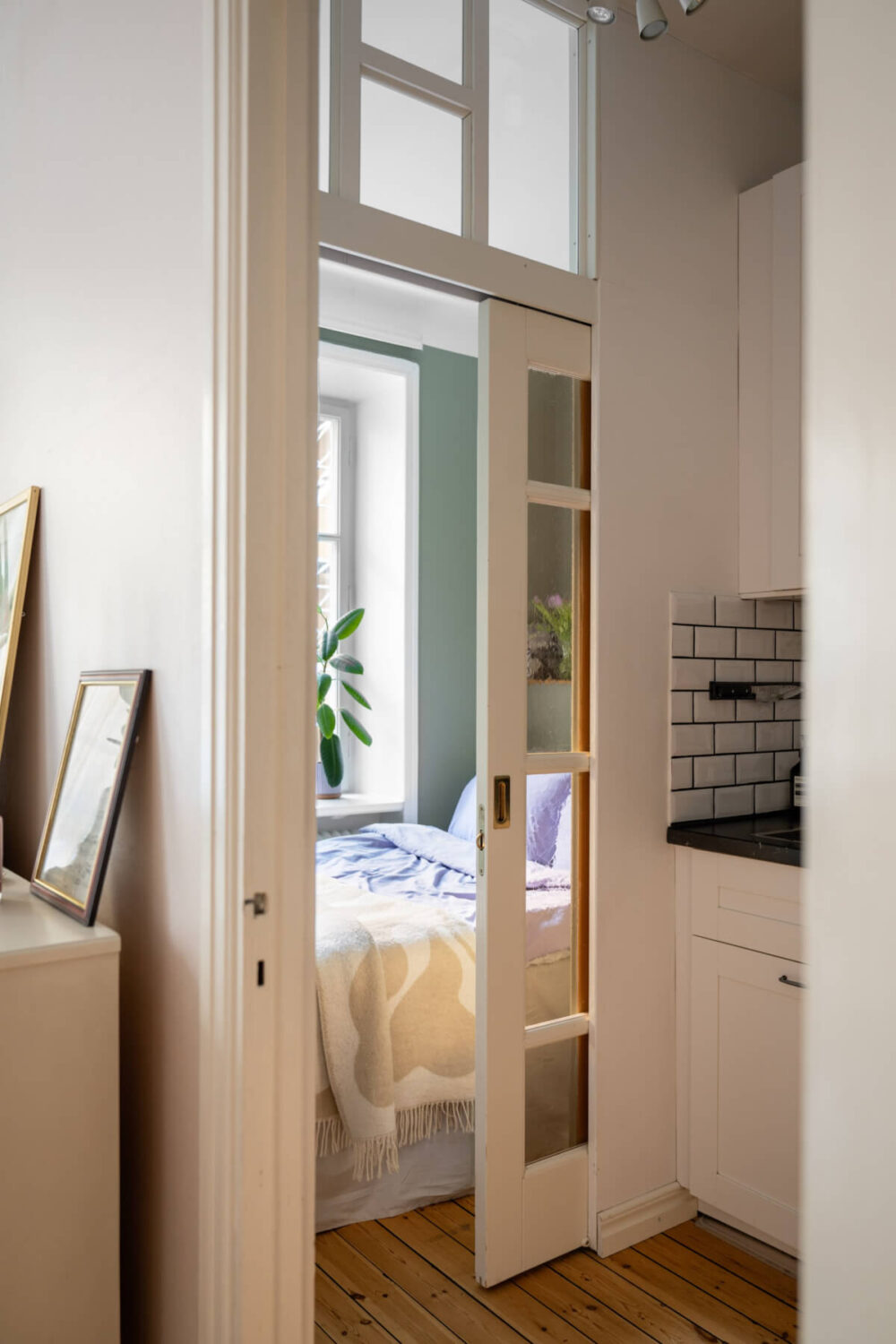 glass sliding door bedroom