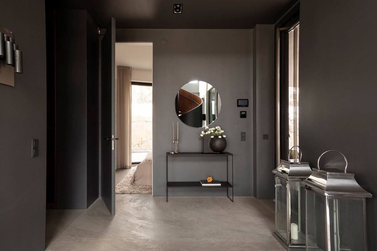 gray hallway