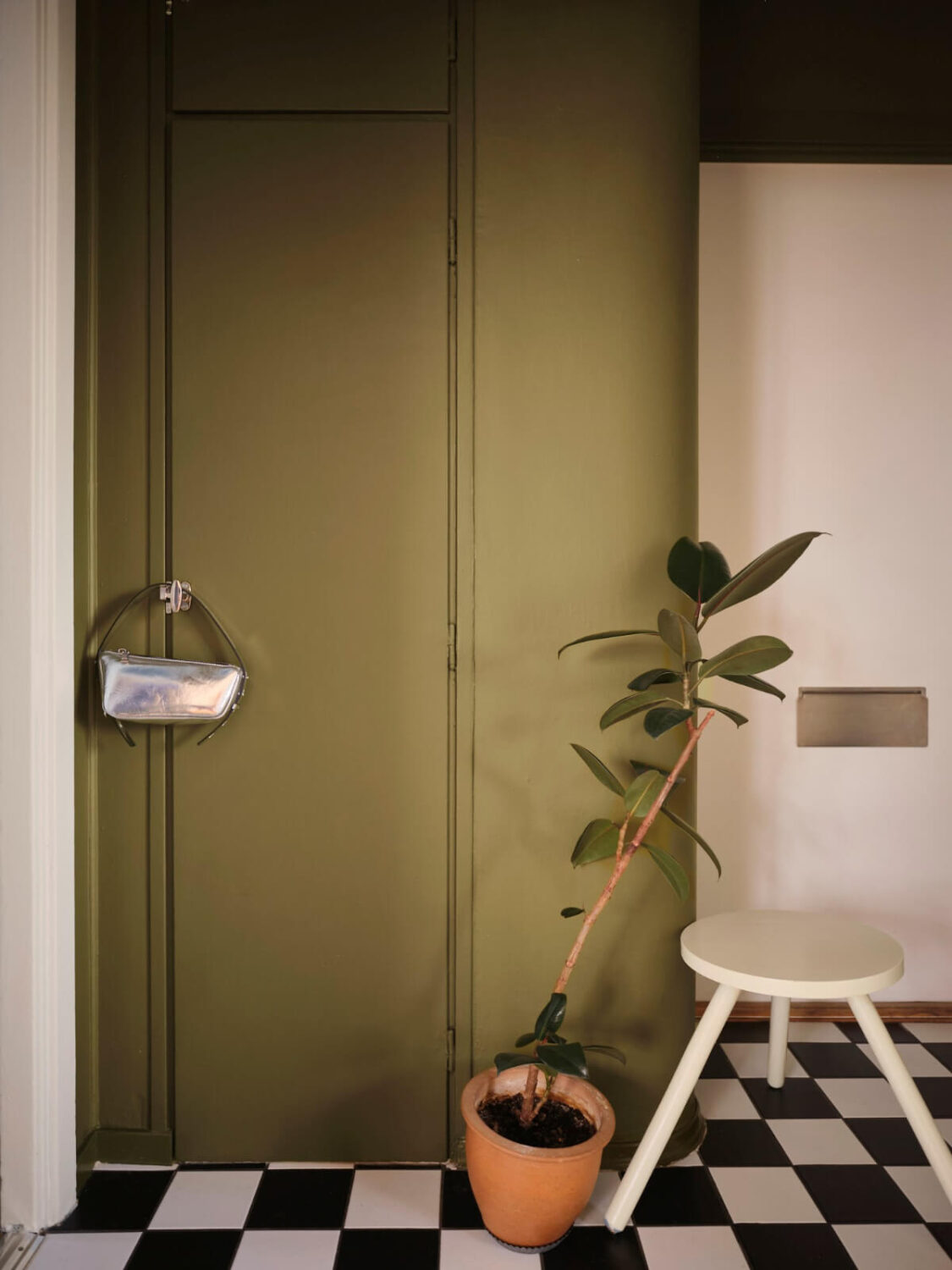 hall green built-in cabinets