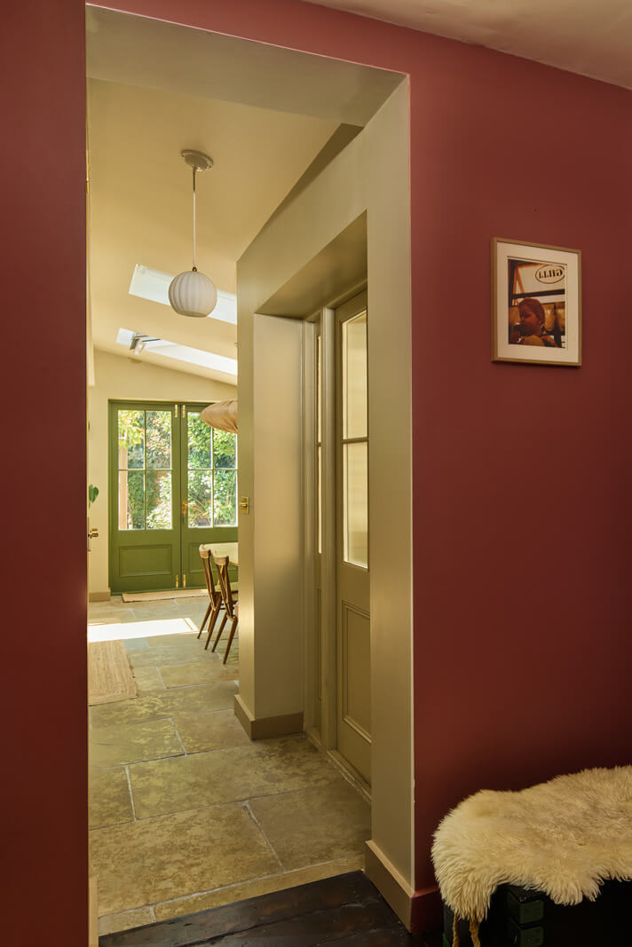 hall into kitchen