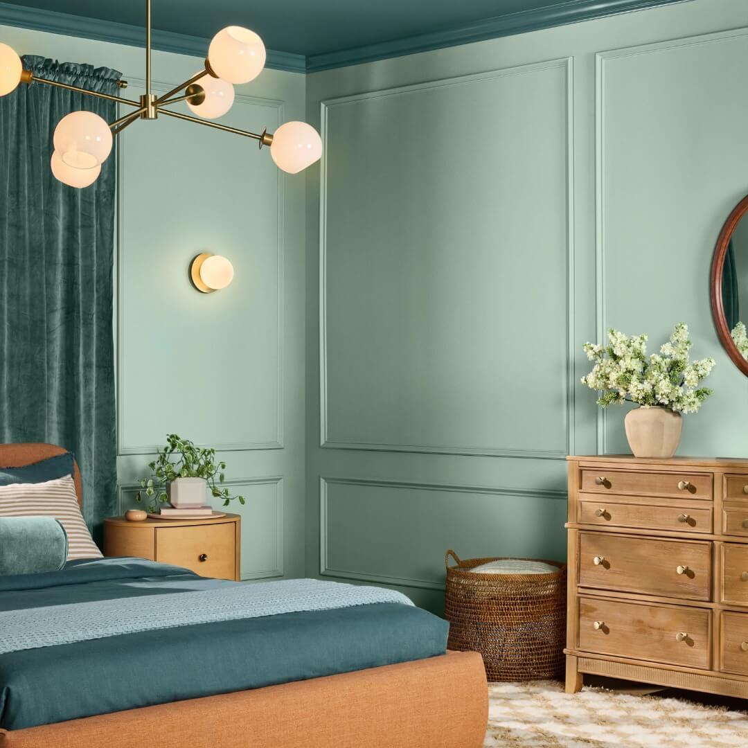 hgtv home color of the year 2025 Quietude bedroom nordroom
