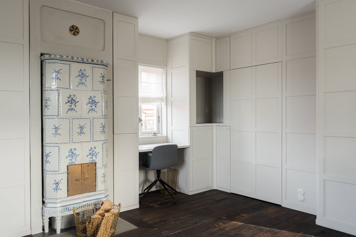 home office built in closets
