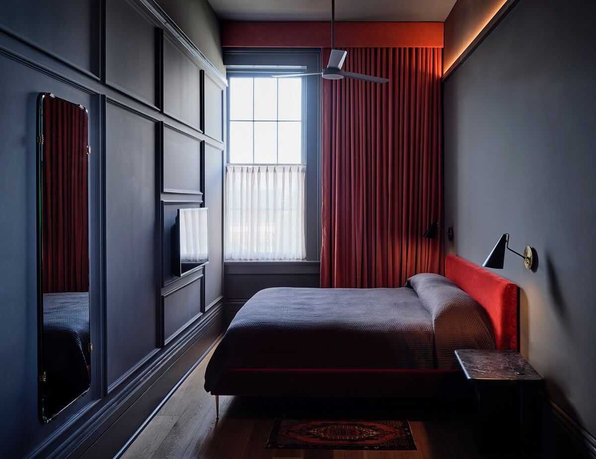 hotel-saint-vincent_new-orleans_lambert-macguire-design-gray-bedroom-pink-headboard-curtains-nordroom