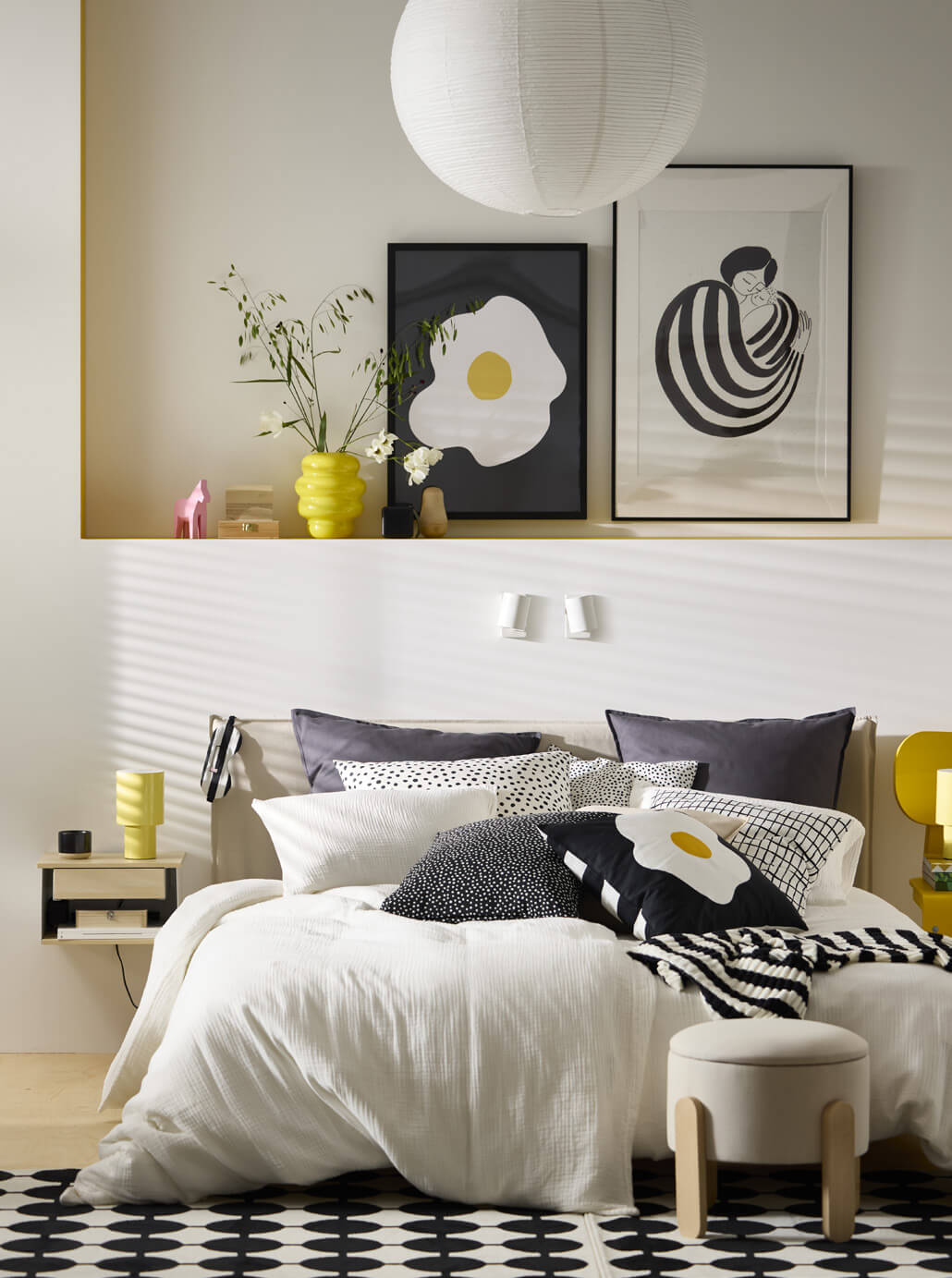 ikea bedroom yellow color accents new collection april 2025 nordroom New IKEA Collection April 2025: Colorful Designs and Patterns