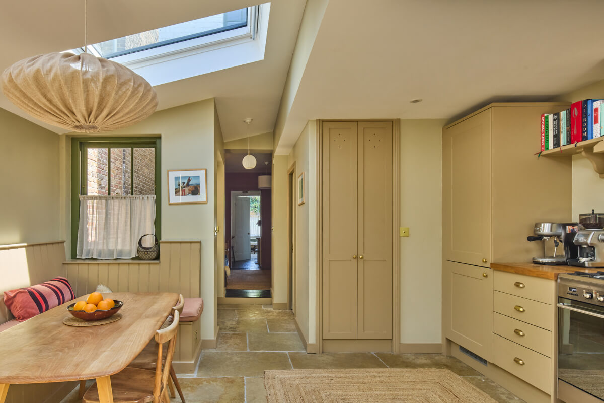 kitchen extension flagstone floor