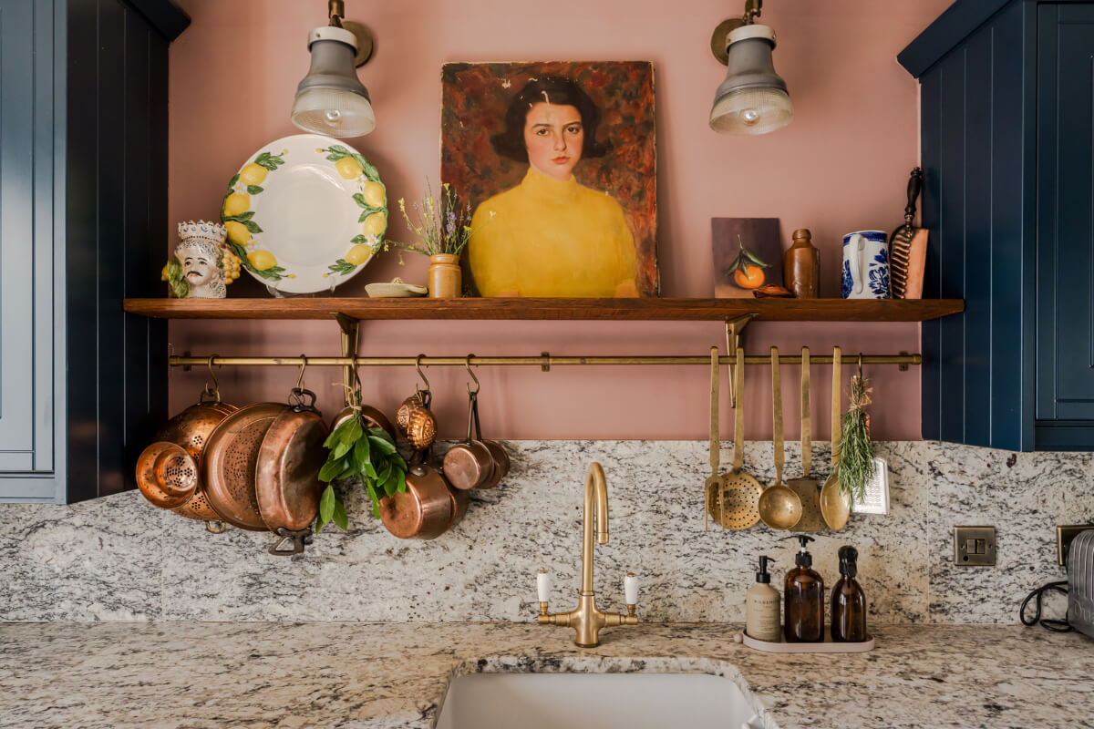 kitchen shelf detail