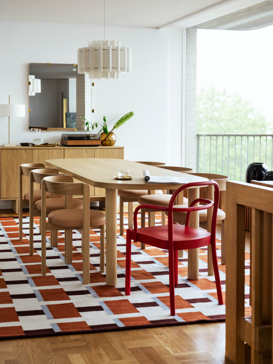 large dining table colorful rug ikea stockholm 2025 nordroom IKEA STOCKHOLM 2025 Collection: Classic Designs Made Of Natural Materials