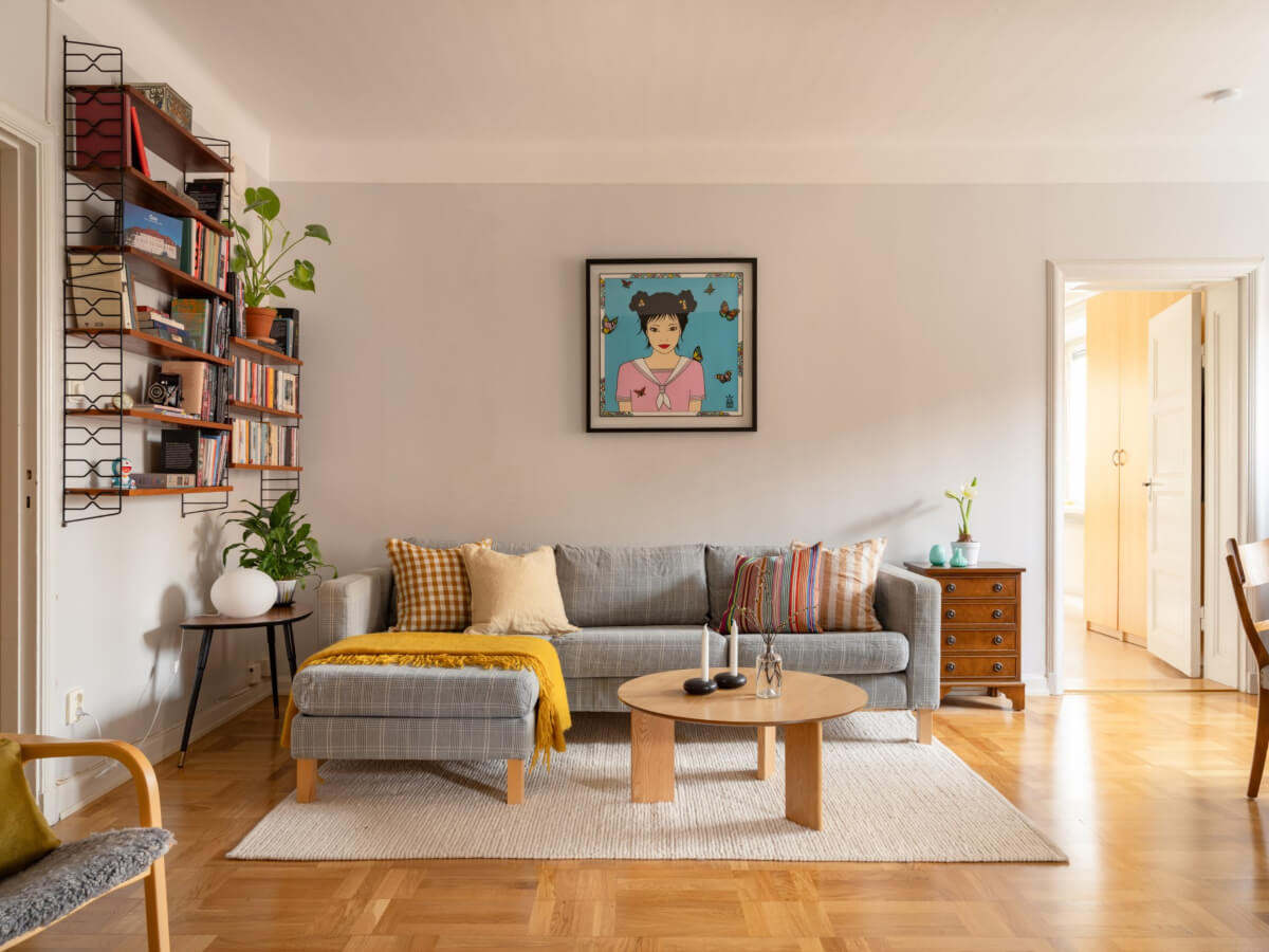 light gray walls living room