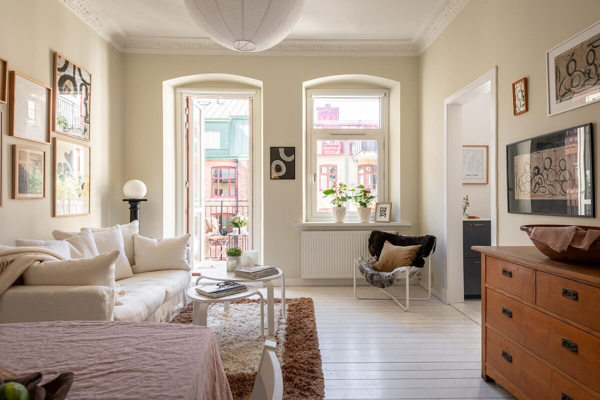 light nordic living room beige walls nordroom
