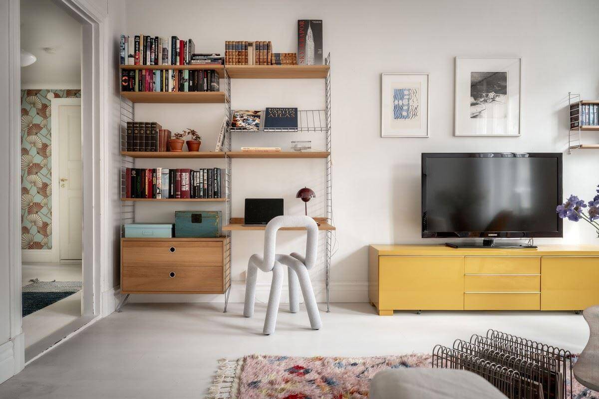 living room shelves