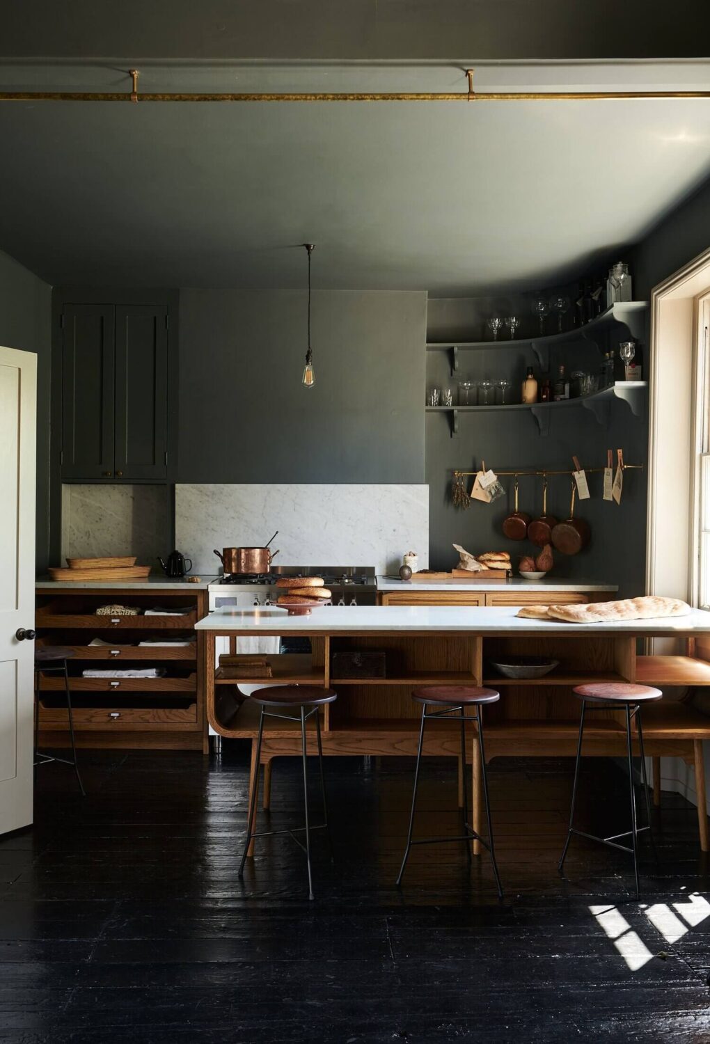moody devol haberdasher kitchen nordroom7 Trend Alert: 36x Color-Drenched Rooms