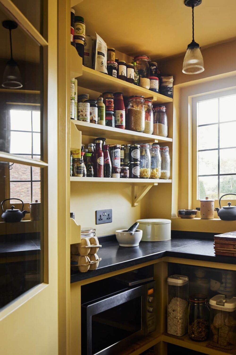 ochre yellow pantry room nordroom