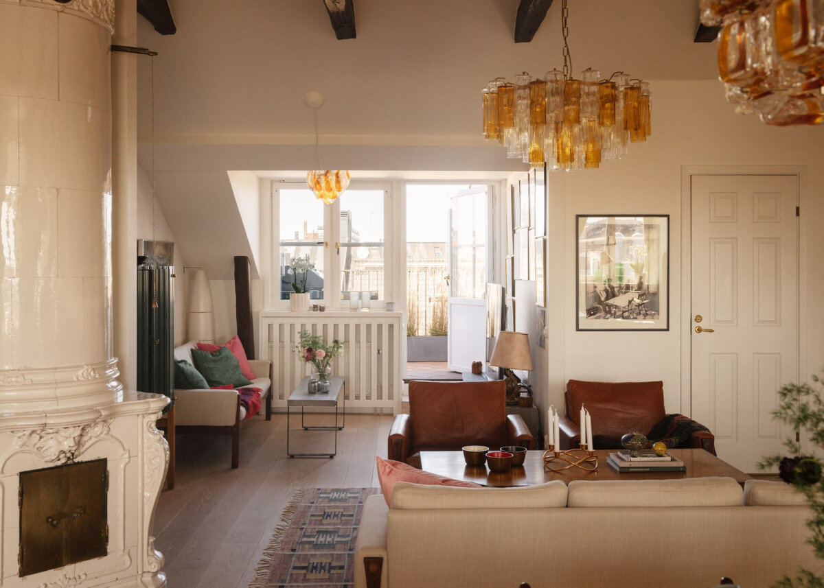 penthouse living space roof terrace
