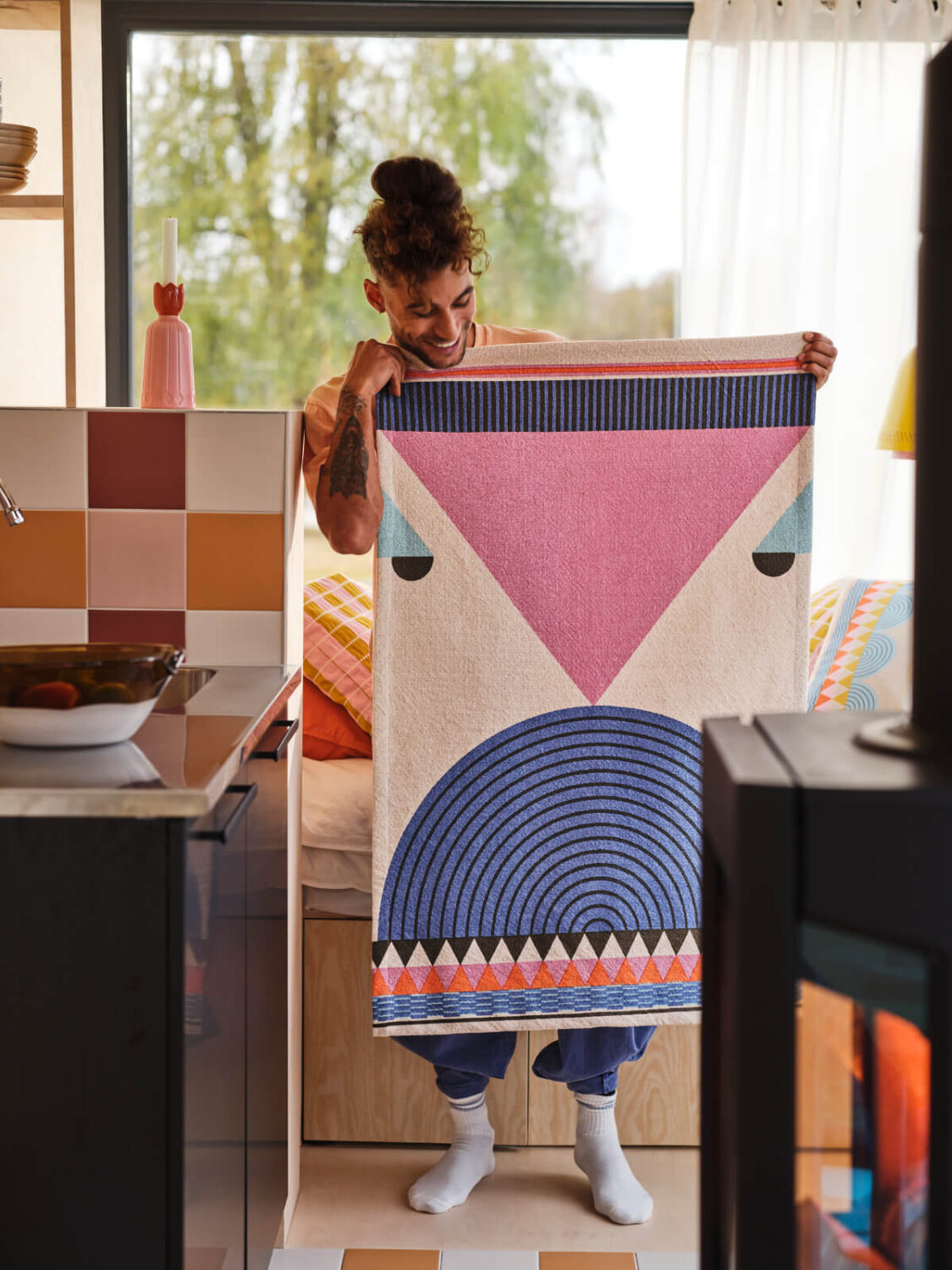 pink-blue-rug-ikea-OMMJÄNGE-collection-nordroom