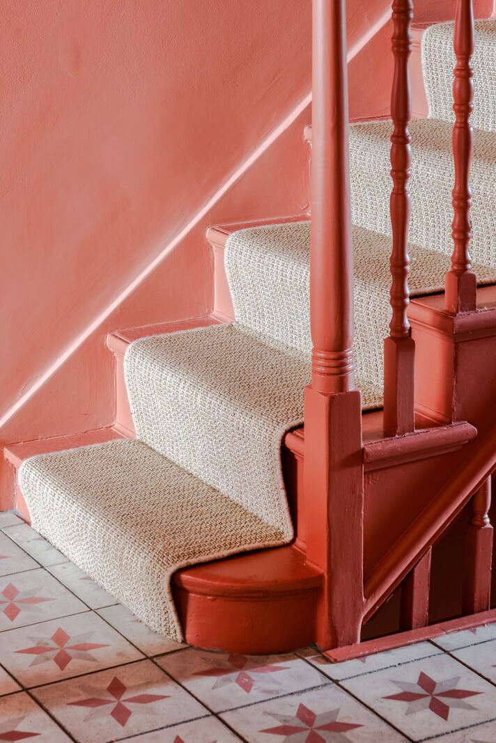 pink hall staircase bert and may floor tiles