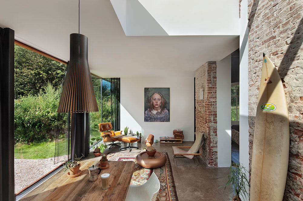 A Stunning Raw Home in a Former Railway House
