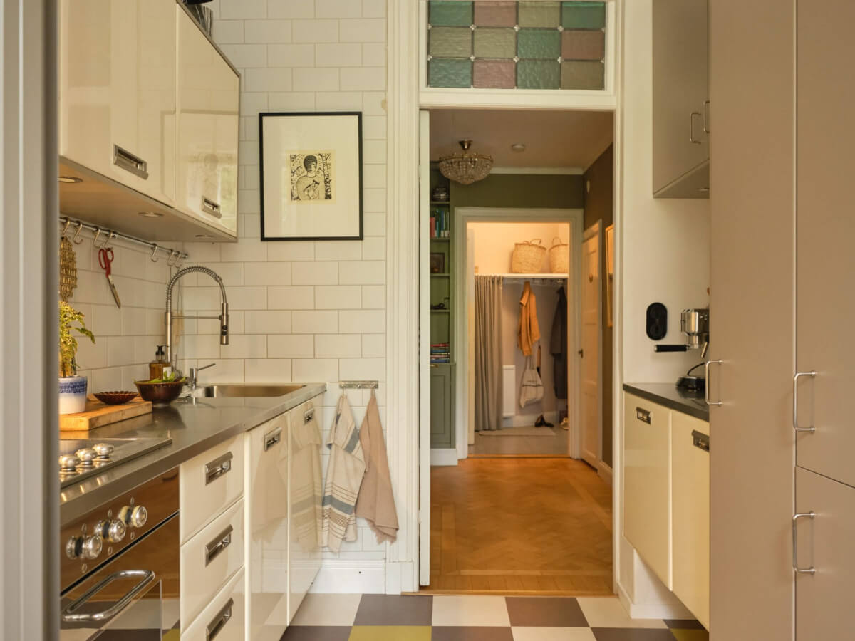 small kitchen stained glass window