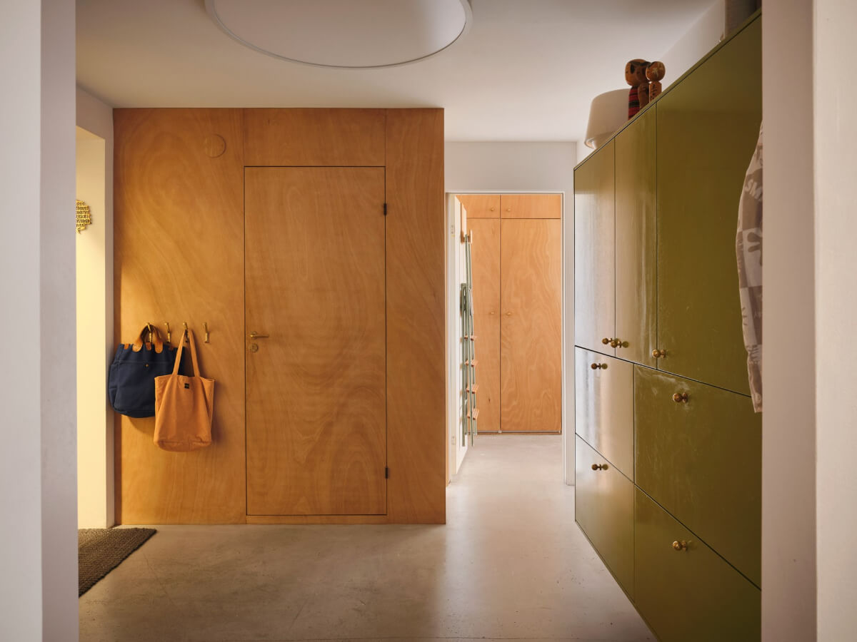 spacious hall built-in cabinets and wardrobes