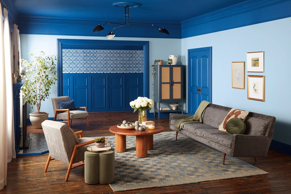 valspar color of the year encore living room painted ceiling nordroom