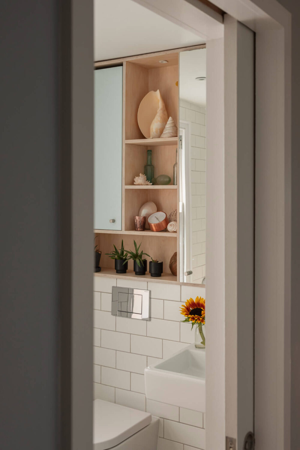 view into bathroom