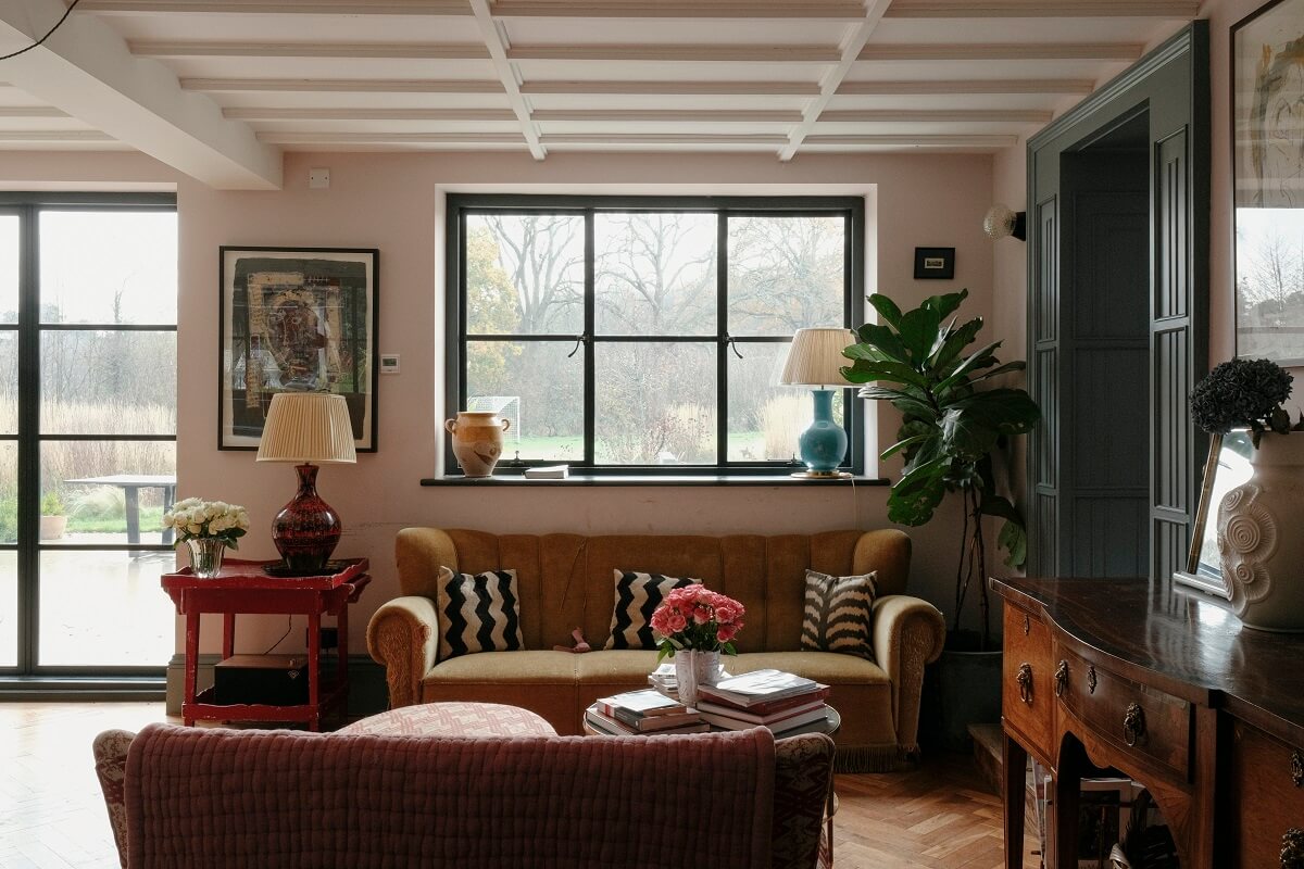 vintage style living room