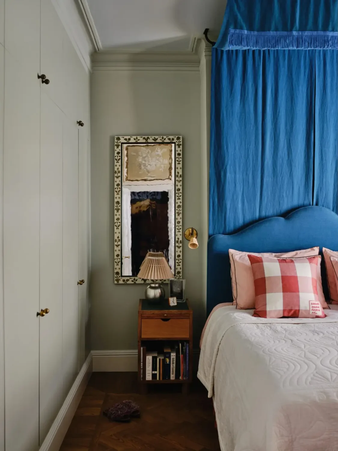 bedroom blue canopy beata heuman mylands paint collection