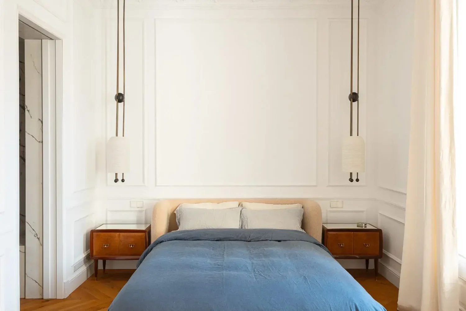 bedroom wall paneling