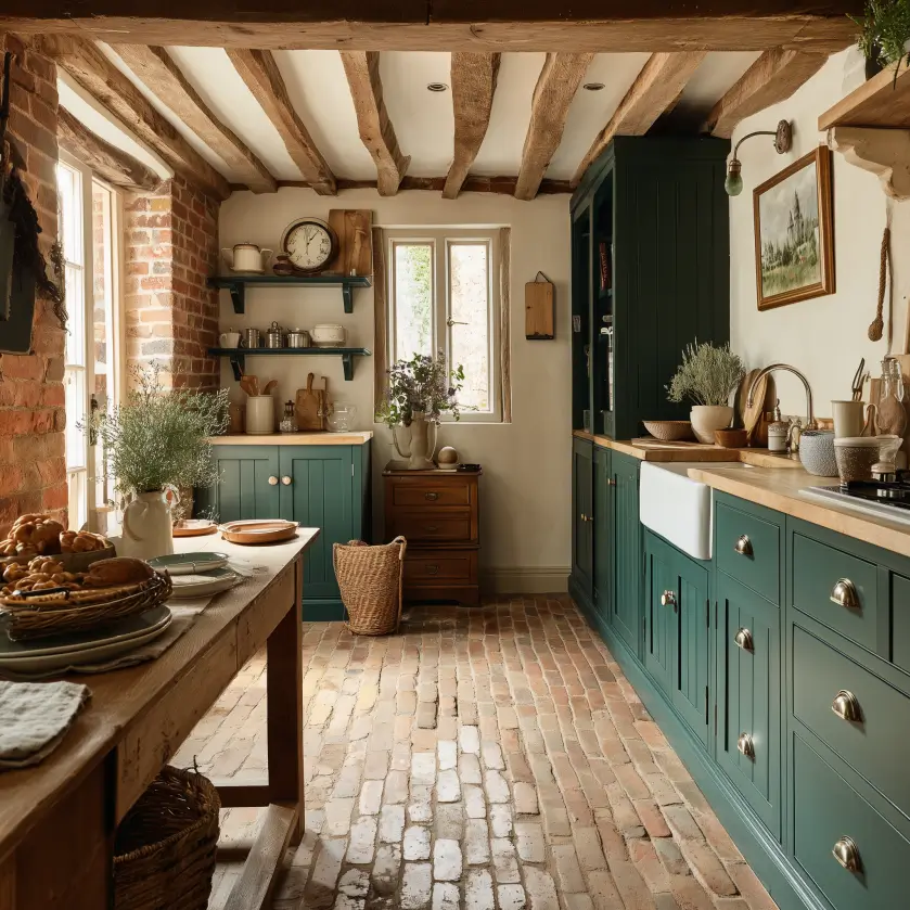 cottage kitchen hiddem gem behr color 2026 nordroom Behr Color of the Year 2026: Hidden Gem