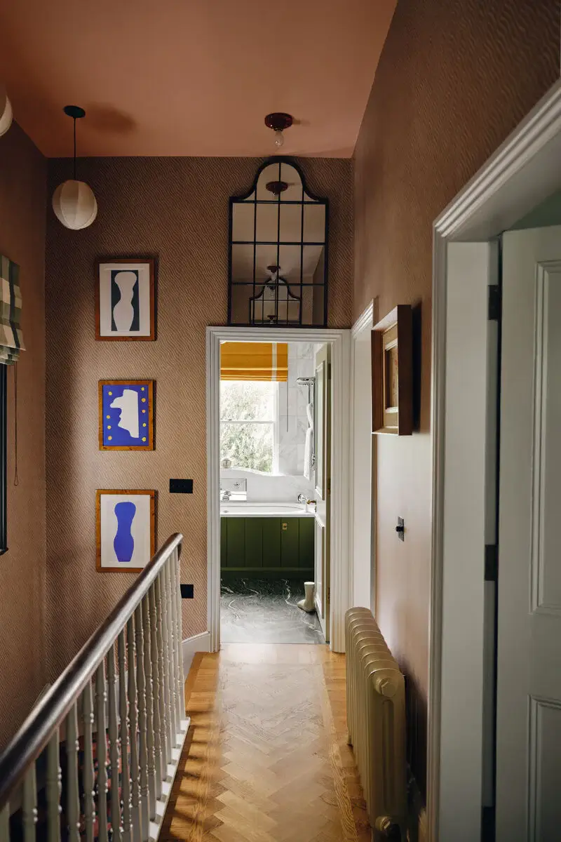 Mylands Beata Heuman BH Home 05. Landing 1 No.3 Old Man s Beard Doors and woodwork No.8 Pub Window No.17 Mormor Zaza Ceiling The Dependables Paint Collection by Beata Heuman and Mylands