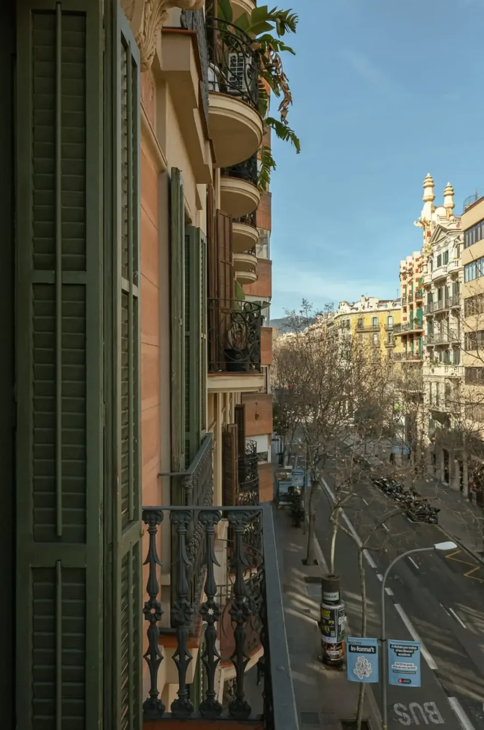 view from balcony