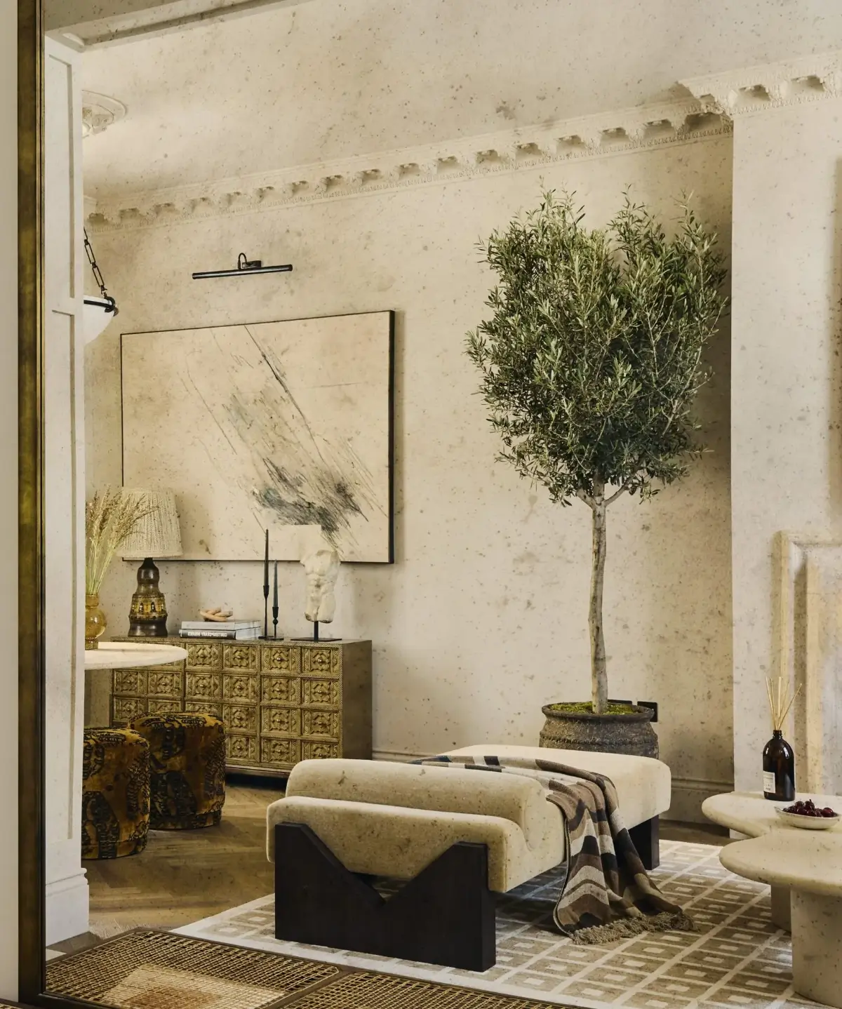 view into sitting room
